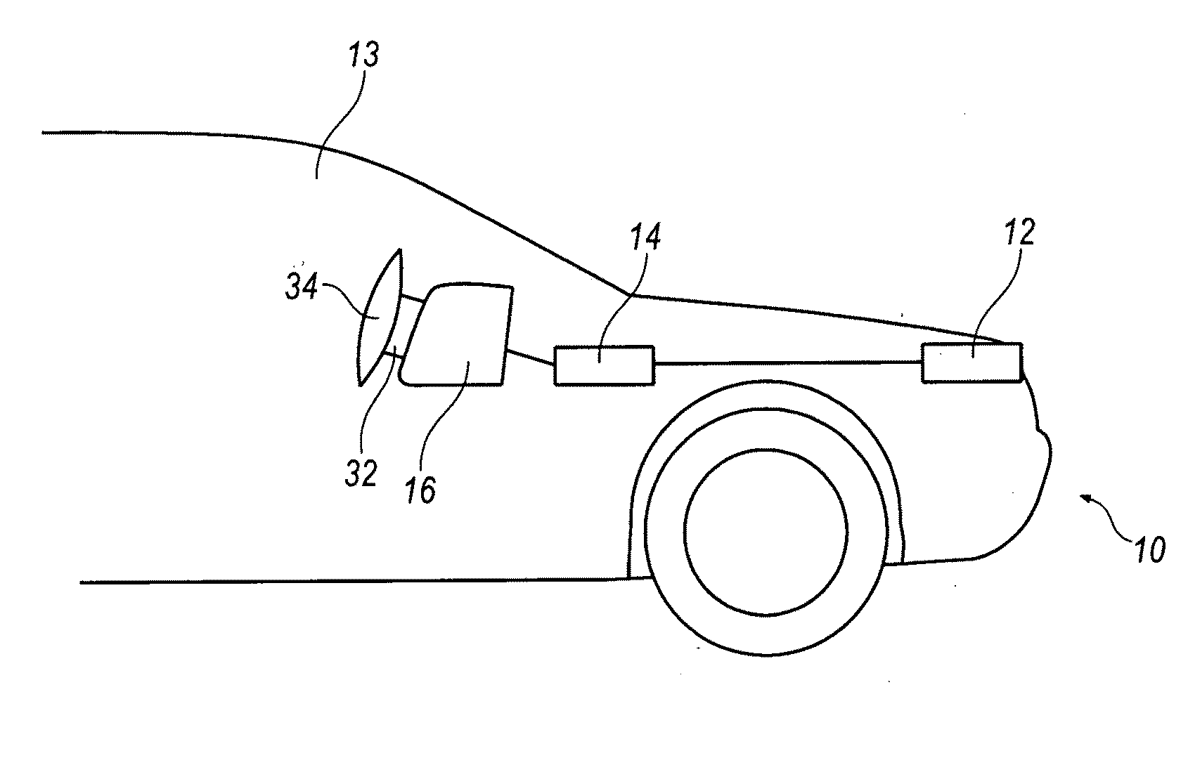 Blur display for automotive night vision systems with enhanced form perception from low-resolution camera images