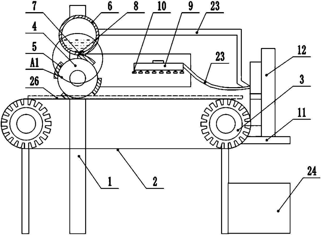 Marking and cutting device for carton boards