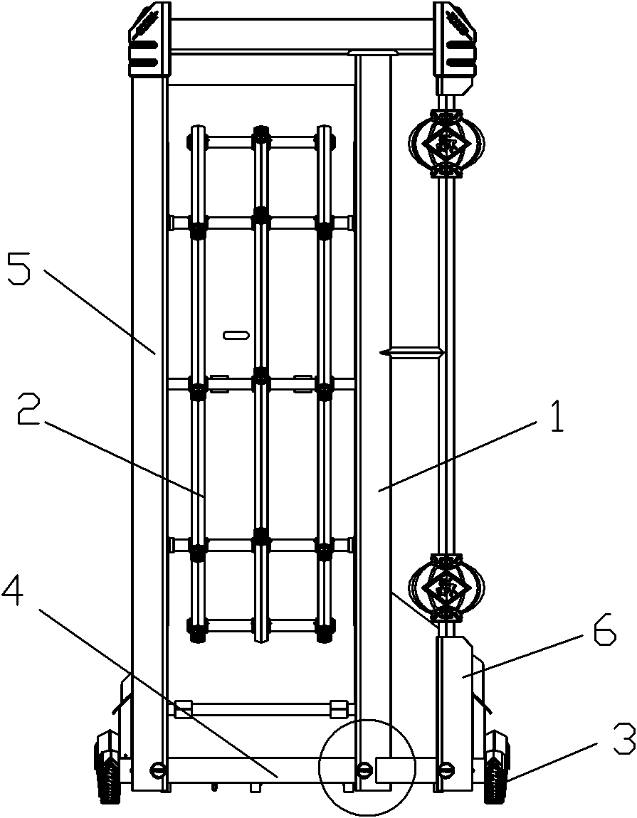 Telescopic door adopting mortises for connection