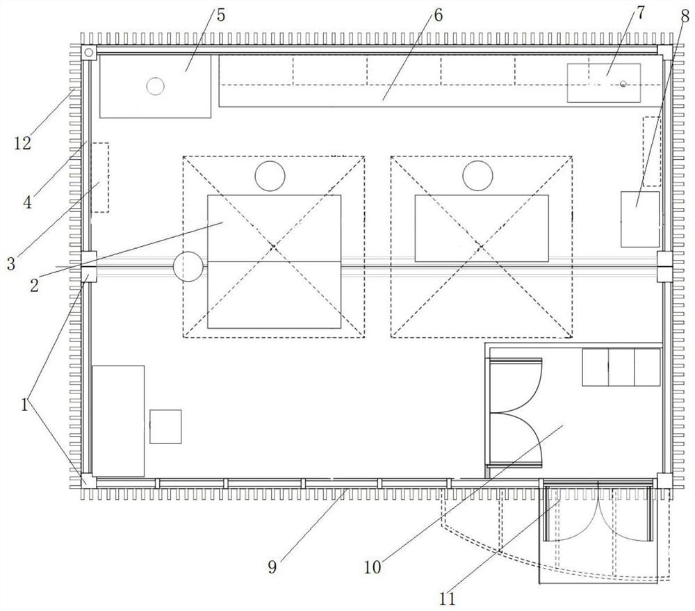 Movable cultural relic repairing cabin