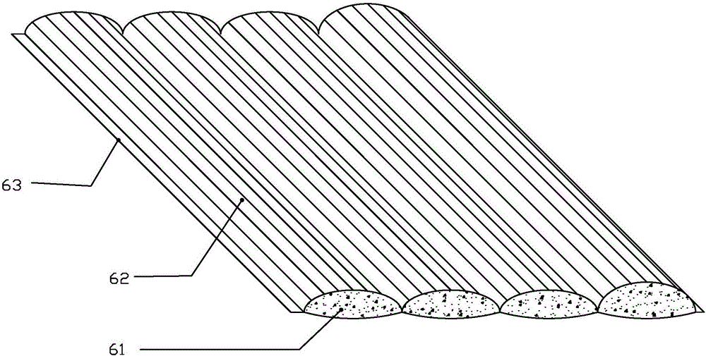 Water surface floating body evaporation controlling system in horizontal traction state and installation method