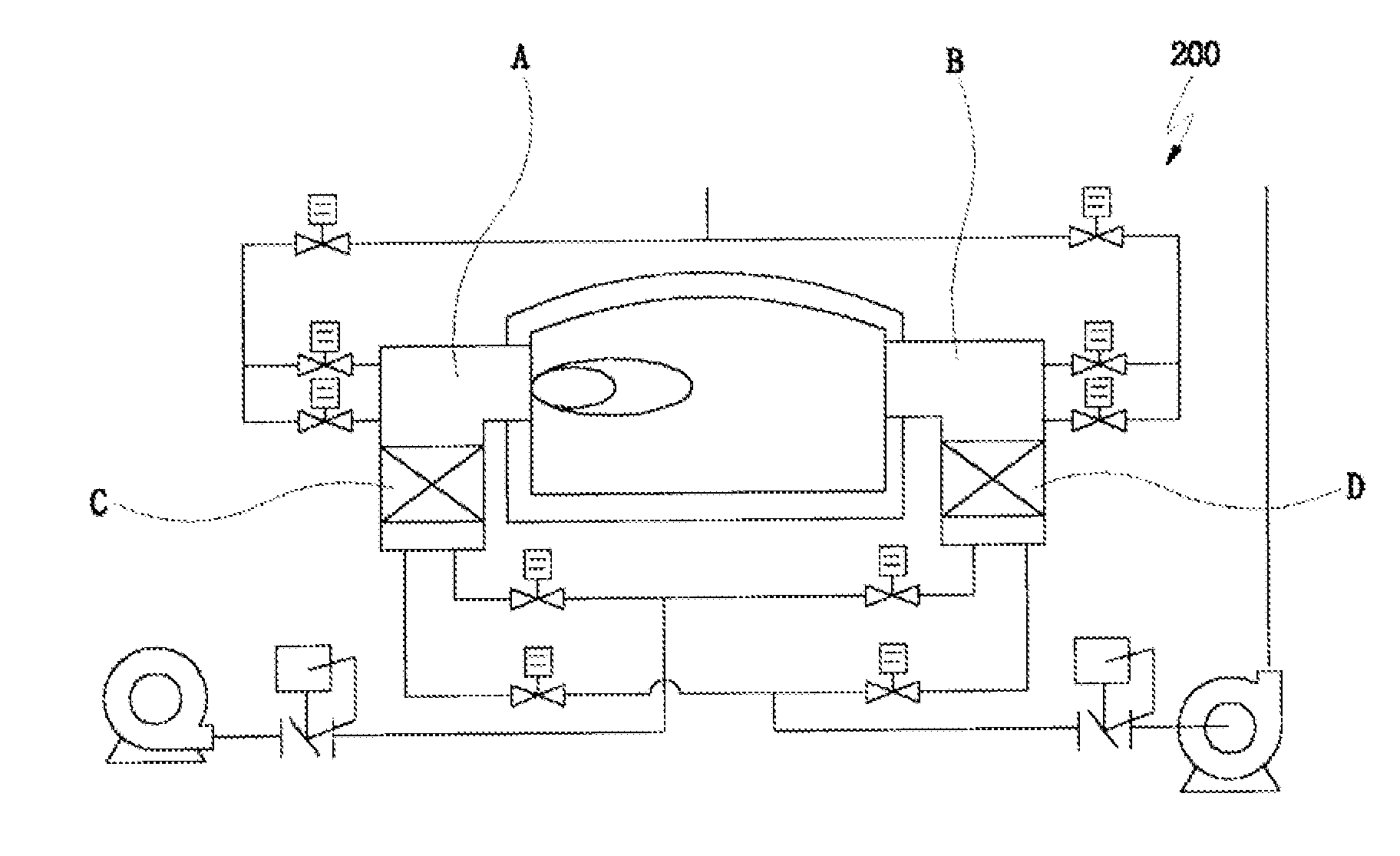 Full time regenerative type single radiant tube burner