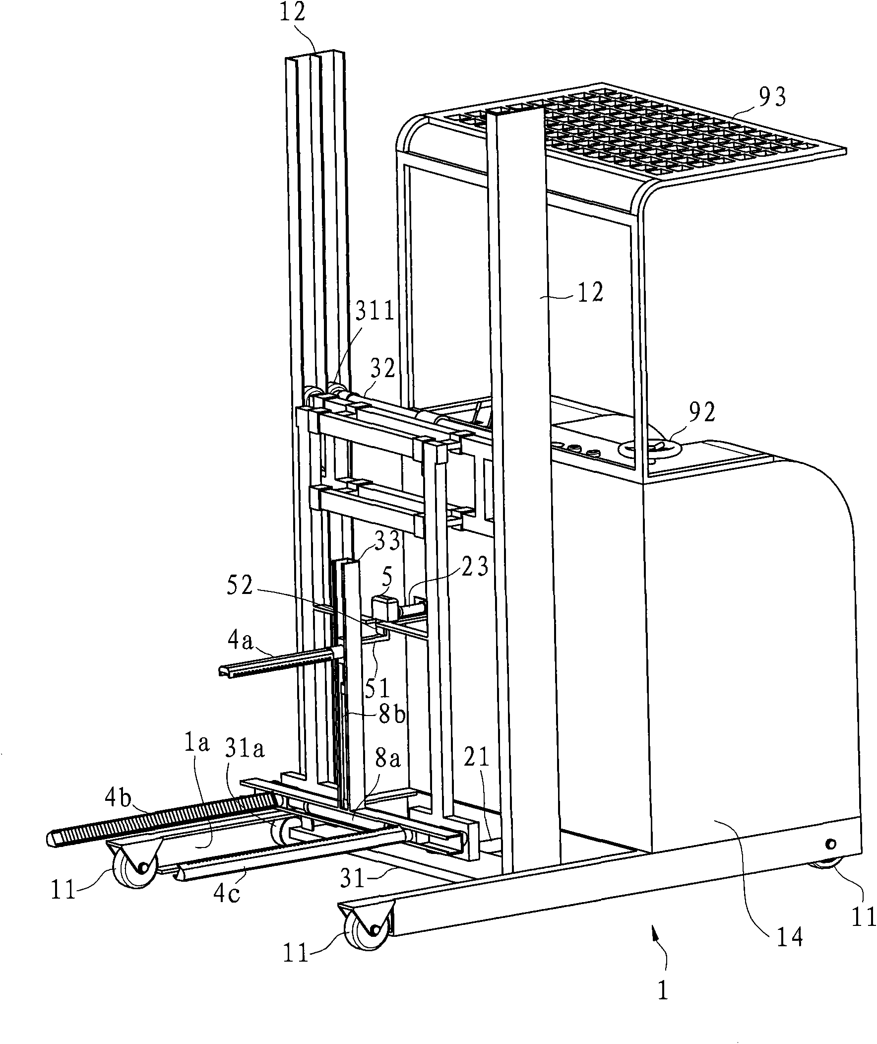 Turning and lifting van