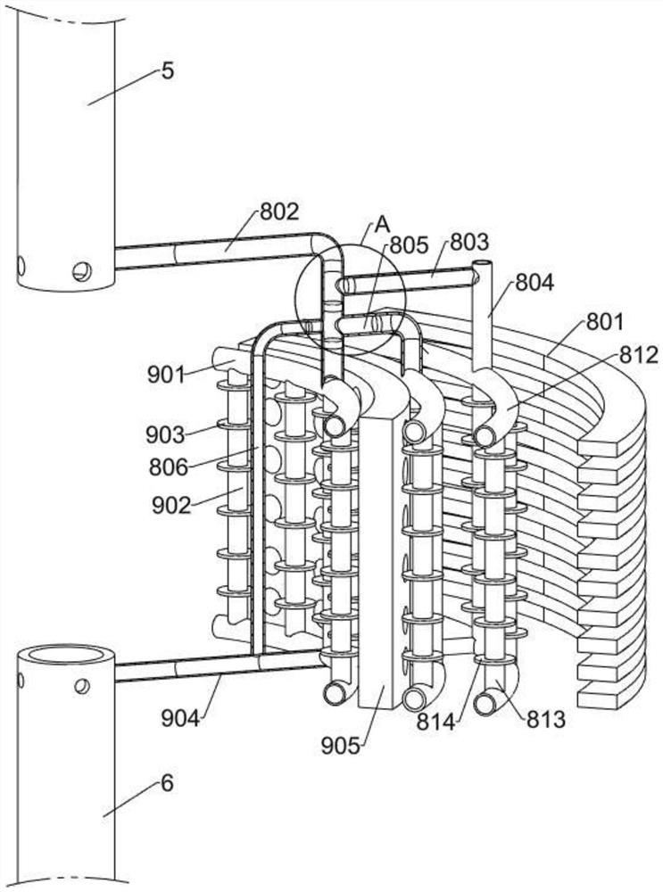 Four-side air inlet adjustable and controllable dry-wet combined cooling tower