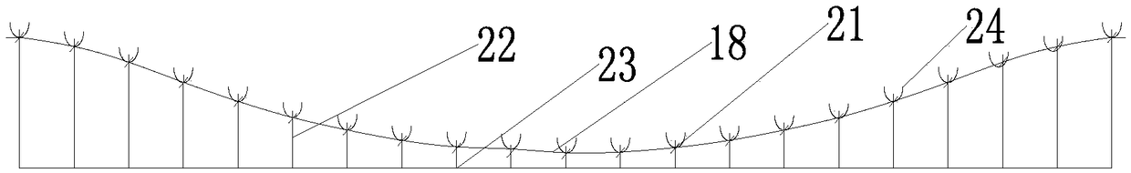 Construction method of long-span ultra-thick cast-in-place post-tensioning prestressed hollow slab with slow bond