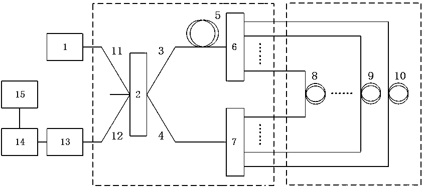 A system for detecting the position of sound source using optical fiber