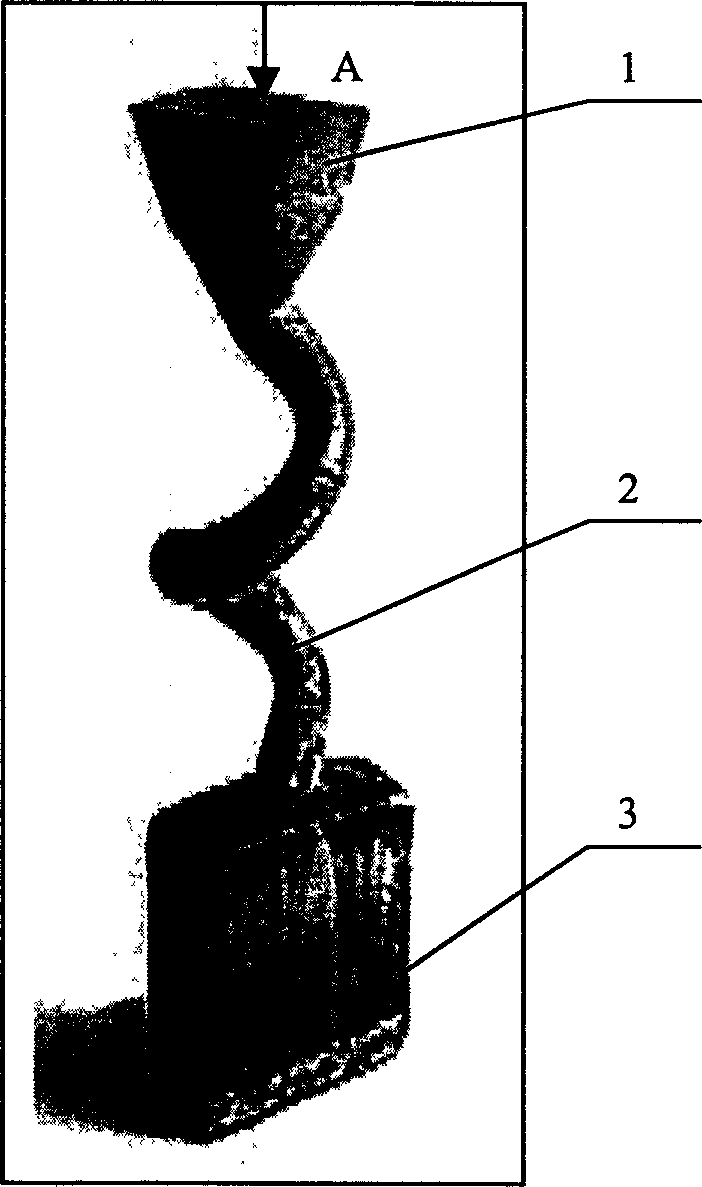 Method for controlling transverse crystal orientation of metal monocrystal