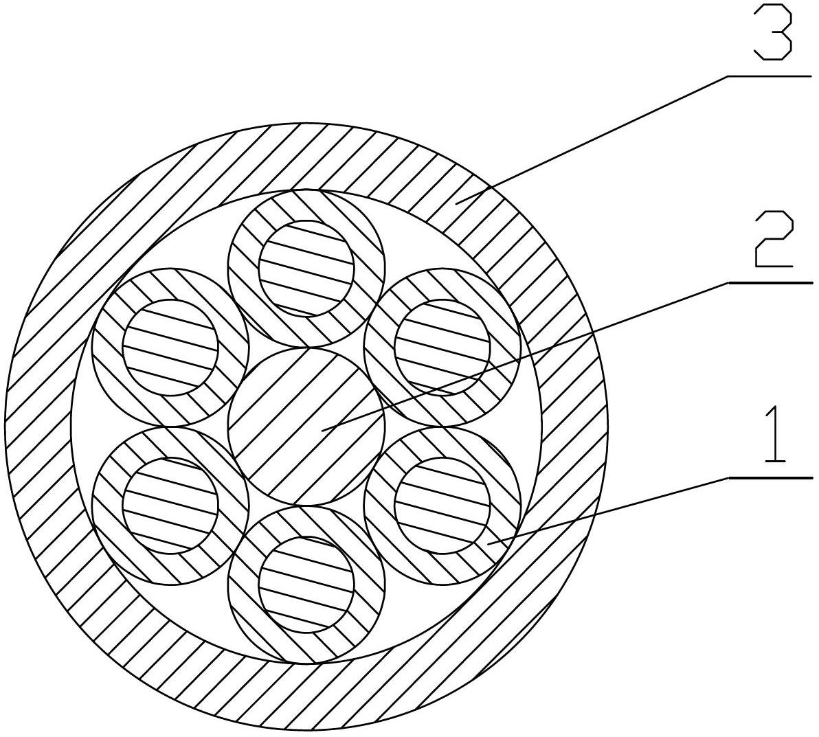 Preparation method for multi-core MgB2/Fe/Cu superconducting wire