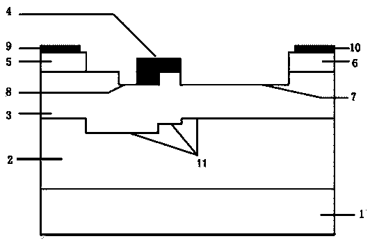 4H-SiC metal semiconductor field effect transistor with step buffer layer structure