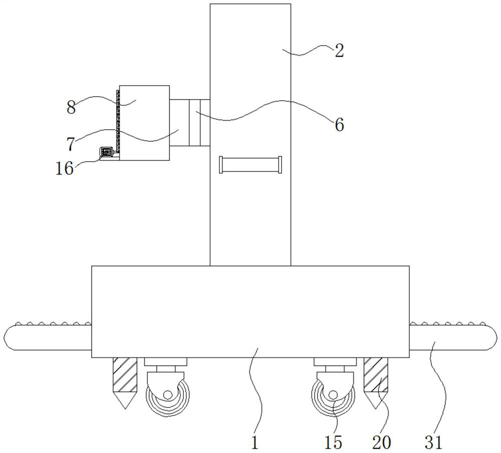 Construction illuminating device with multi-angle adjusting function and adjusting method thereof