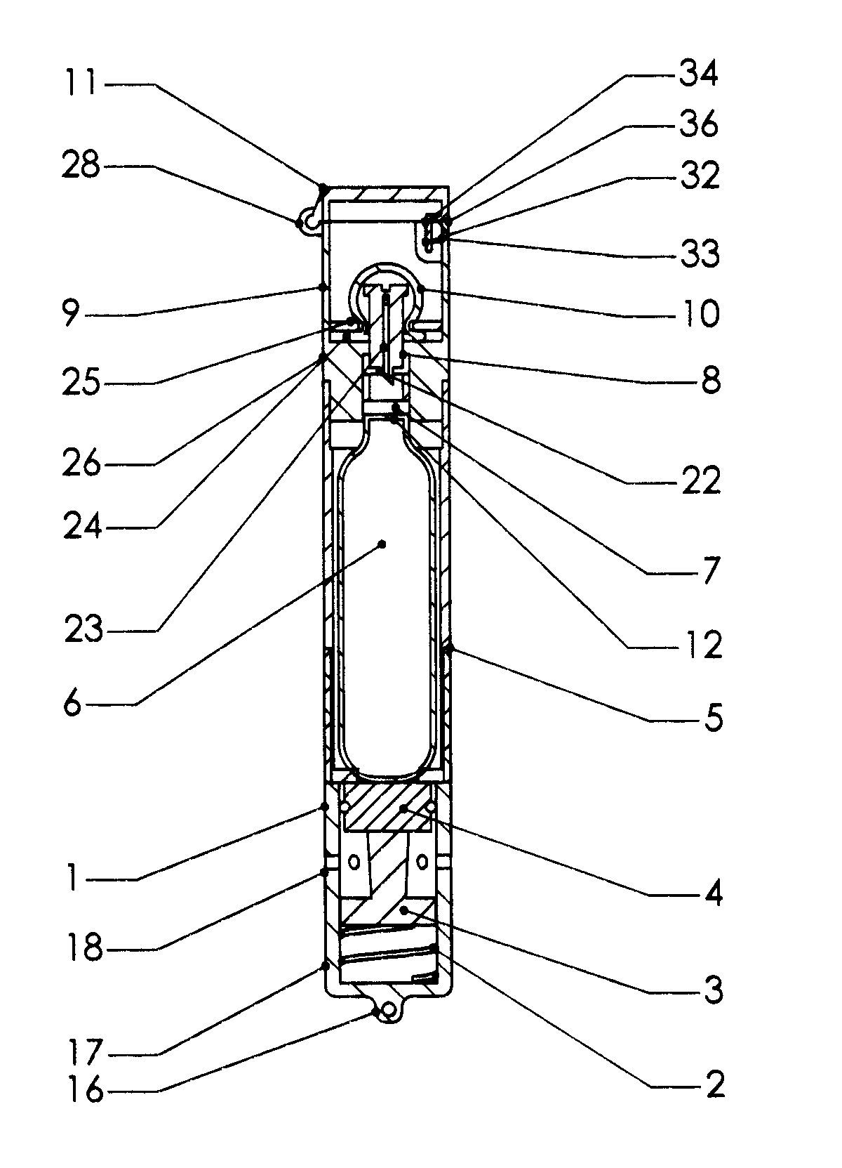 Inflatable buoyancy device with water-dependant triggering mechanism.