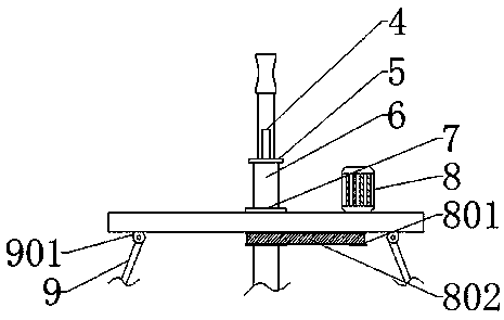 Bioscience soil sampling detection device