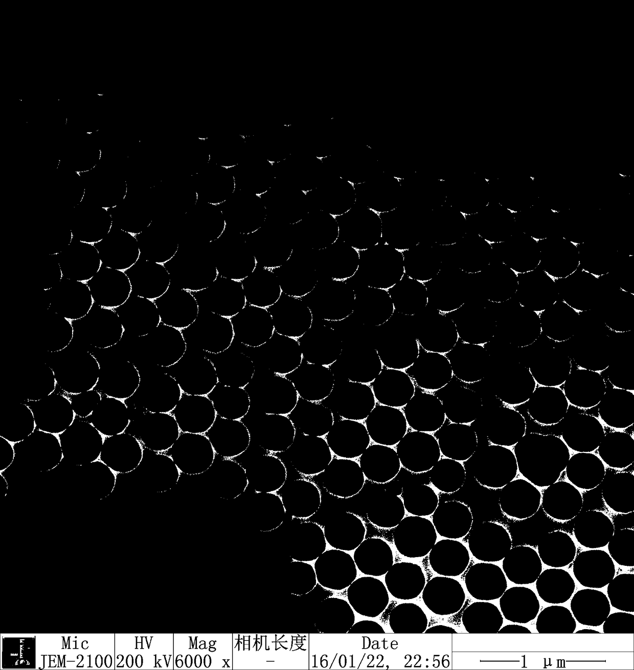 Preparation method and application of fe3o4@sio2 egg yolk-eggshell hollow composite microspheres