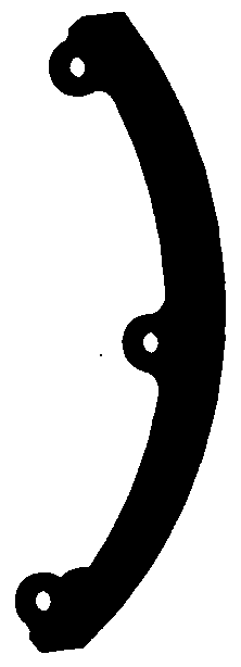 Auxiliary guide wheel abrasion part and preparation method