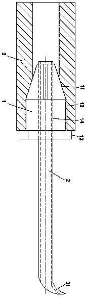 Ultrasonic capsulorhexis needle, ultrasonic operation tool and using method