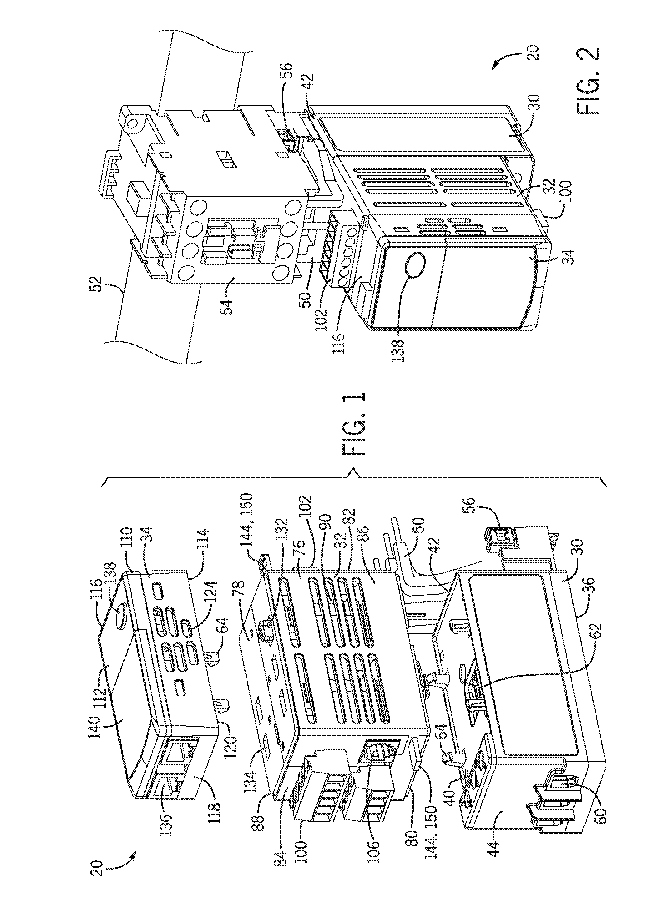 Modular overload relay assembly with mechanically isolated connector