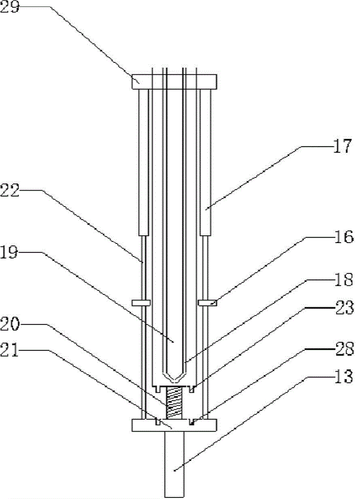 Device for growing crystals by the Tira Kyophyll method