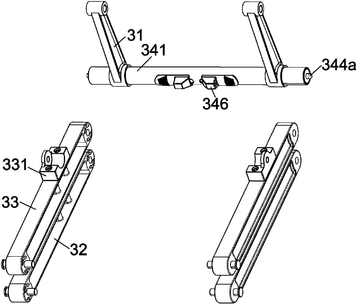 Lifting-type folded wheelchair