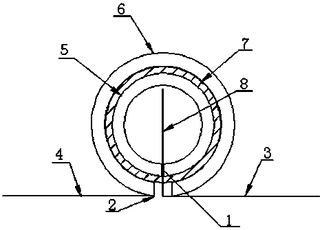 Building foundation anti-seepage membrane connection device and anti-seepage membrane connection method