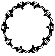 A kind of application and application method of supramolecular self-assembly based on ten-membered melon ring