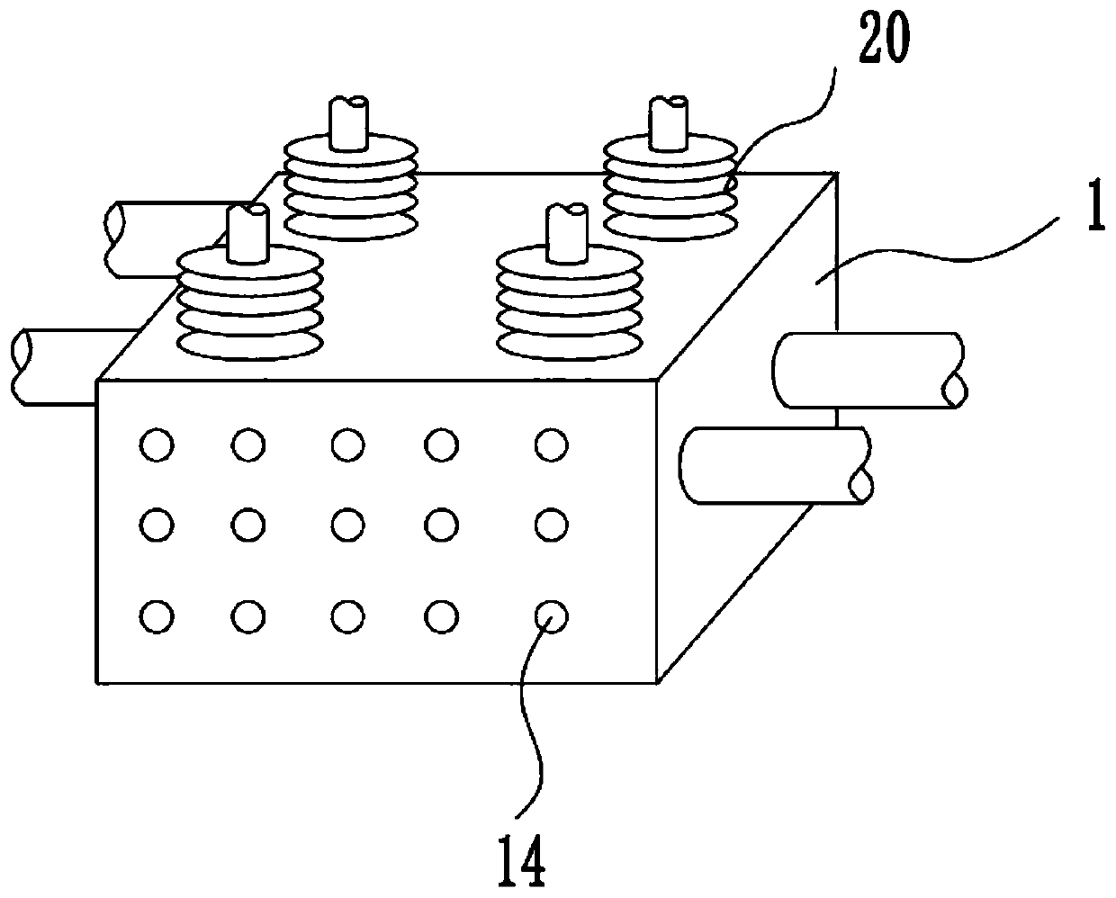 Oxygenation type in-situ water quality improvement device and method for river water environment restoration