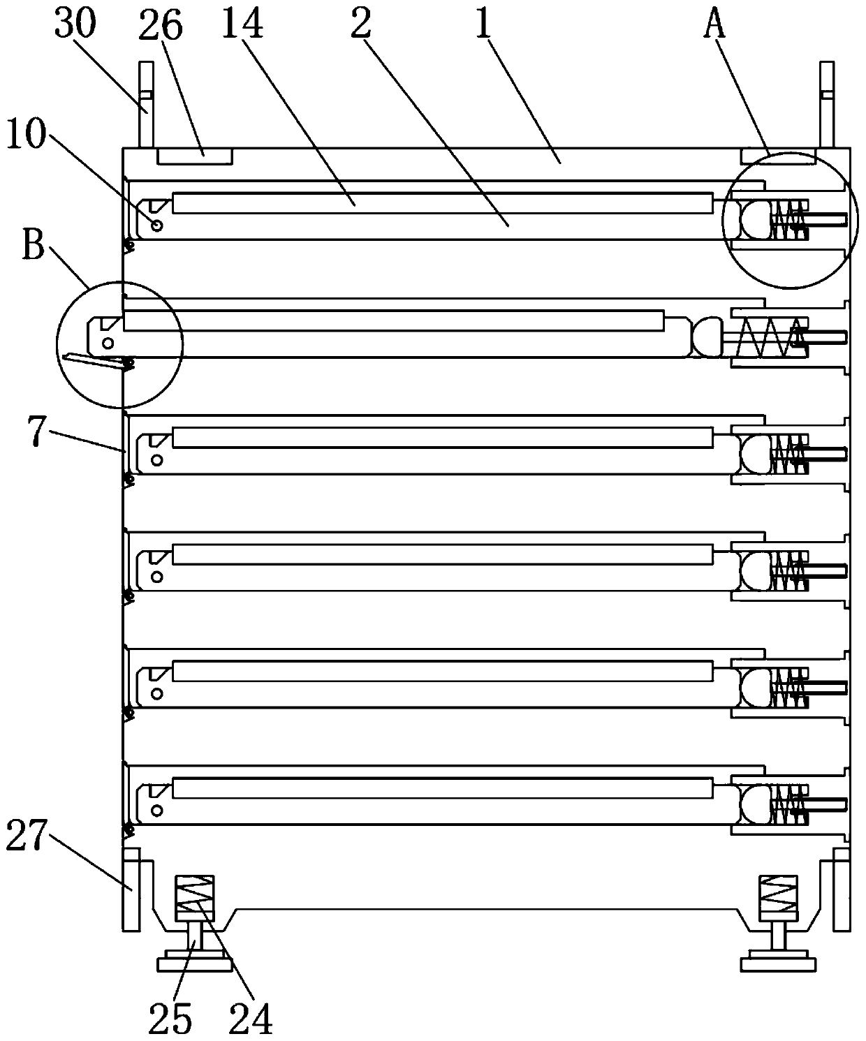 Chip manufacturing based storing device with protective structure