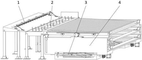 Multi-layer pipe arranging and storing device for mechanical modular workover operation