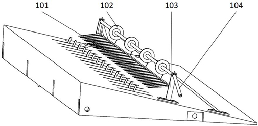 Multi-layer pipe arranging and storing device for mechanical modular workover operation