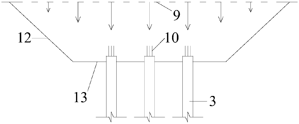 A construction method of super soft clay brick tire formwork auxiliary cap structure