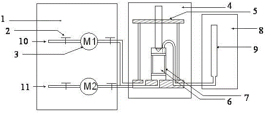 A sample preparation device, sample preparation method and permeability coefficient determination method of a sand-soil contact surface sample