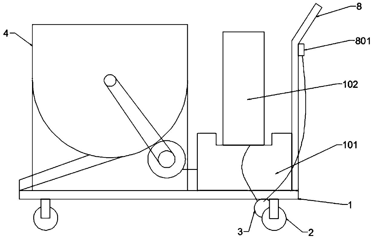 Pavement repairing device for highway engineering