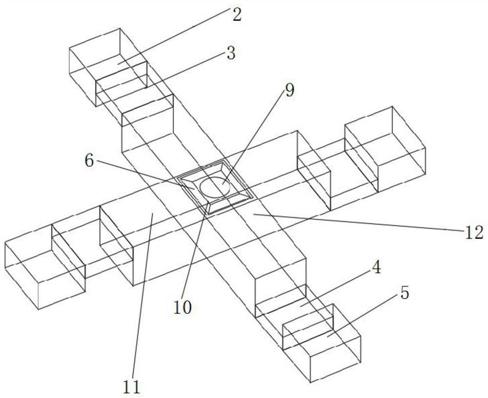 Environment-friendly prefabricated fast-assembly lattice beam and construction method