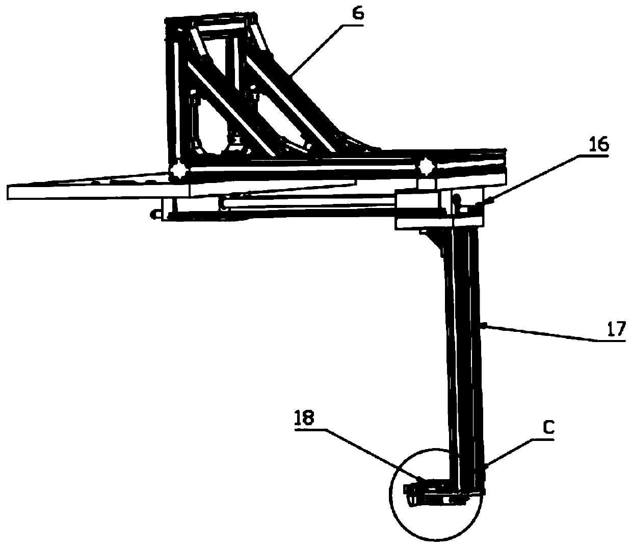 A car cylinder head feeding and reclaiming device