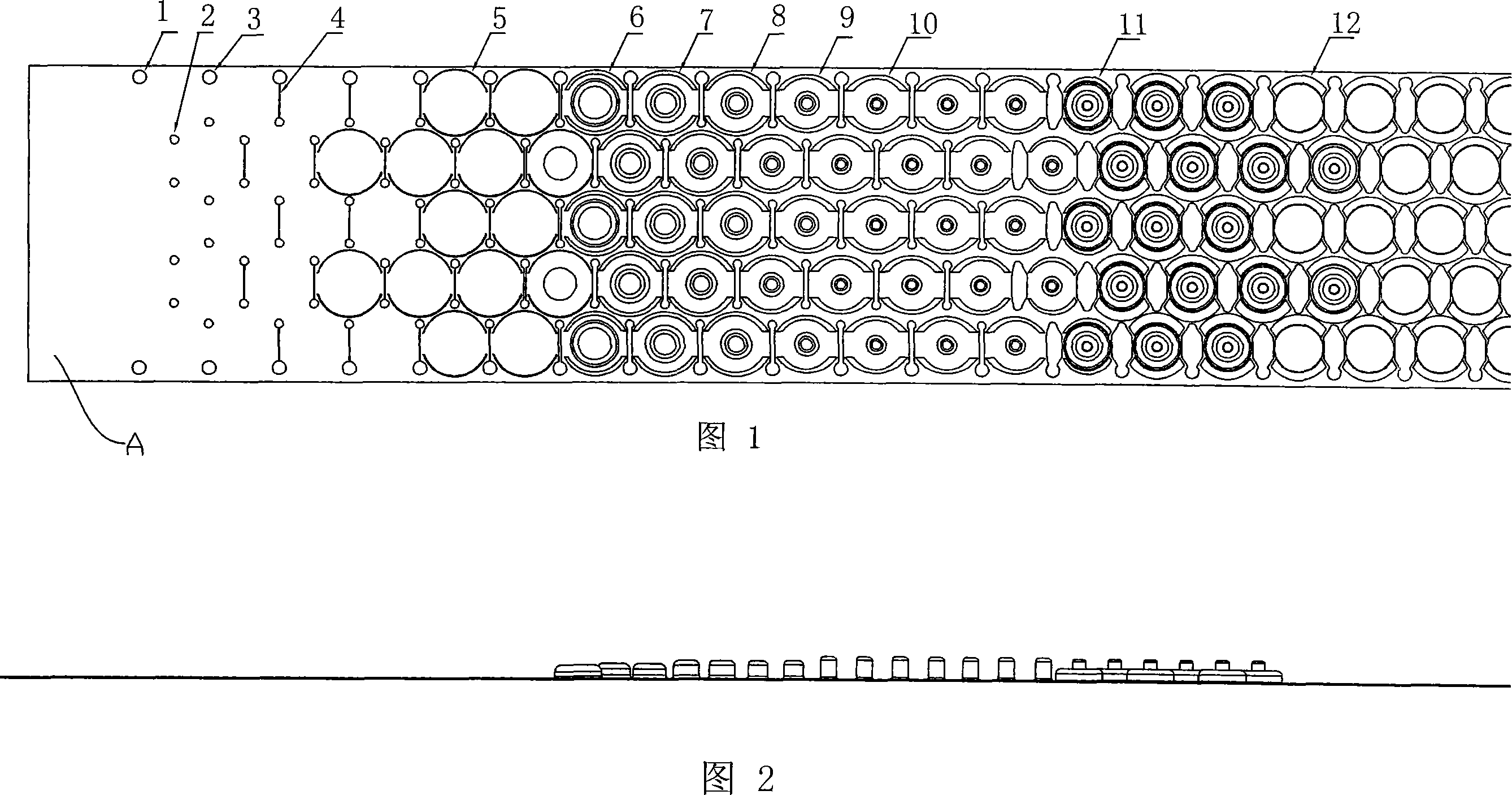 Technique method using metal sheet material to draft connecting component like buckles