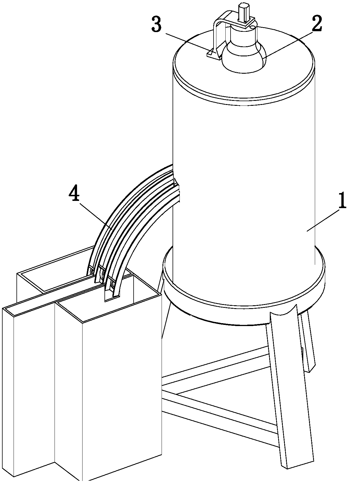 Working method of medical bottle separating and recycling device