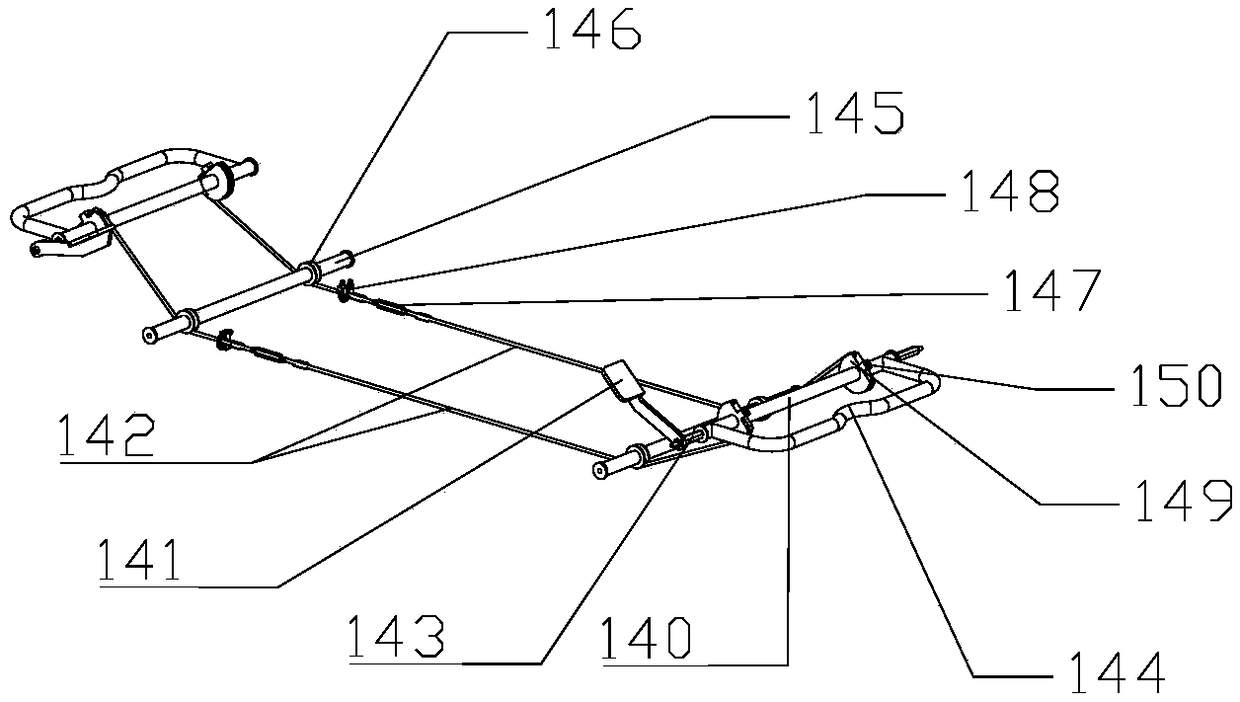 Transfer bed with synchronous locking device for medical use