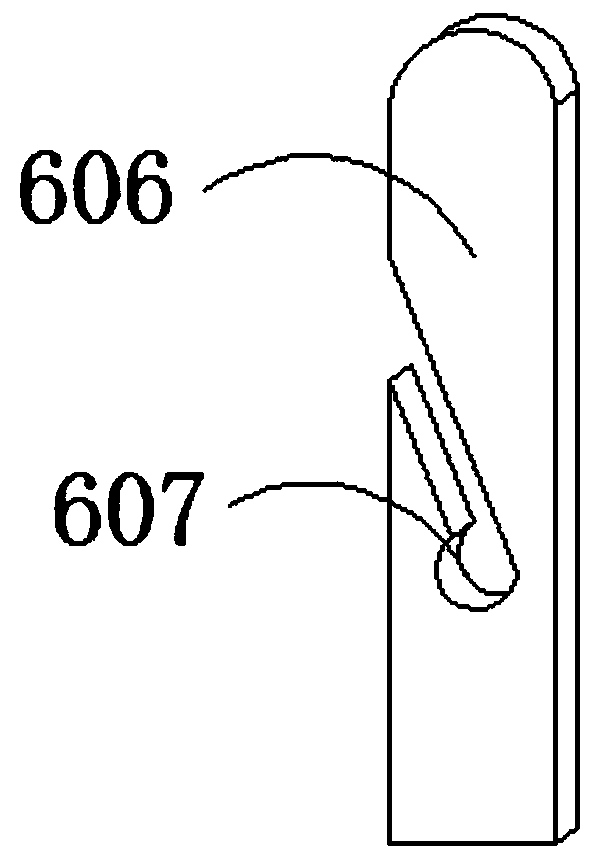 Telescopic reed device of warping machine for screen processing