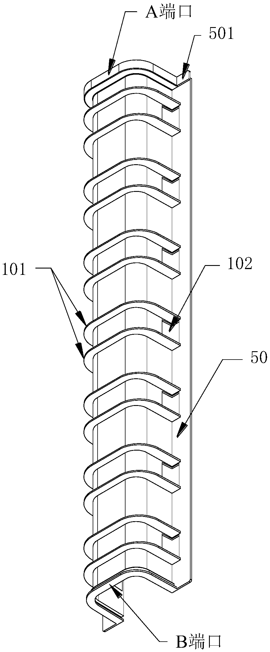 Novel assembly type planting roof drainage groove and drainage system