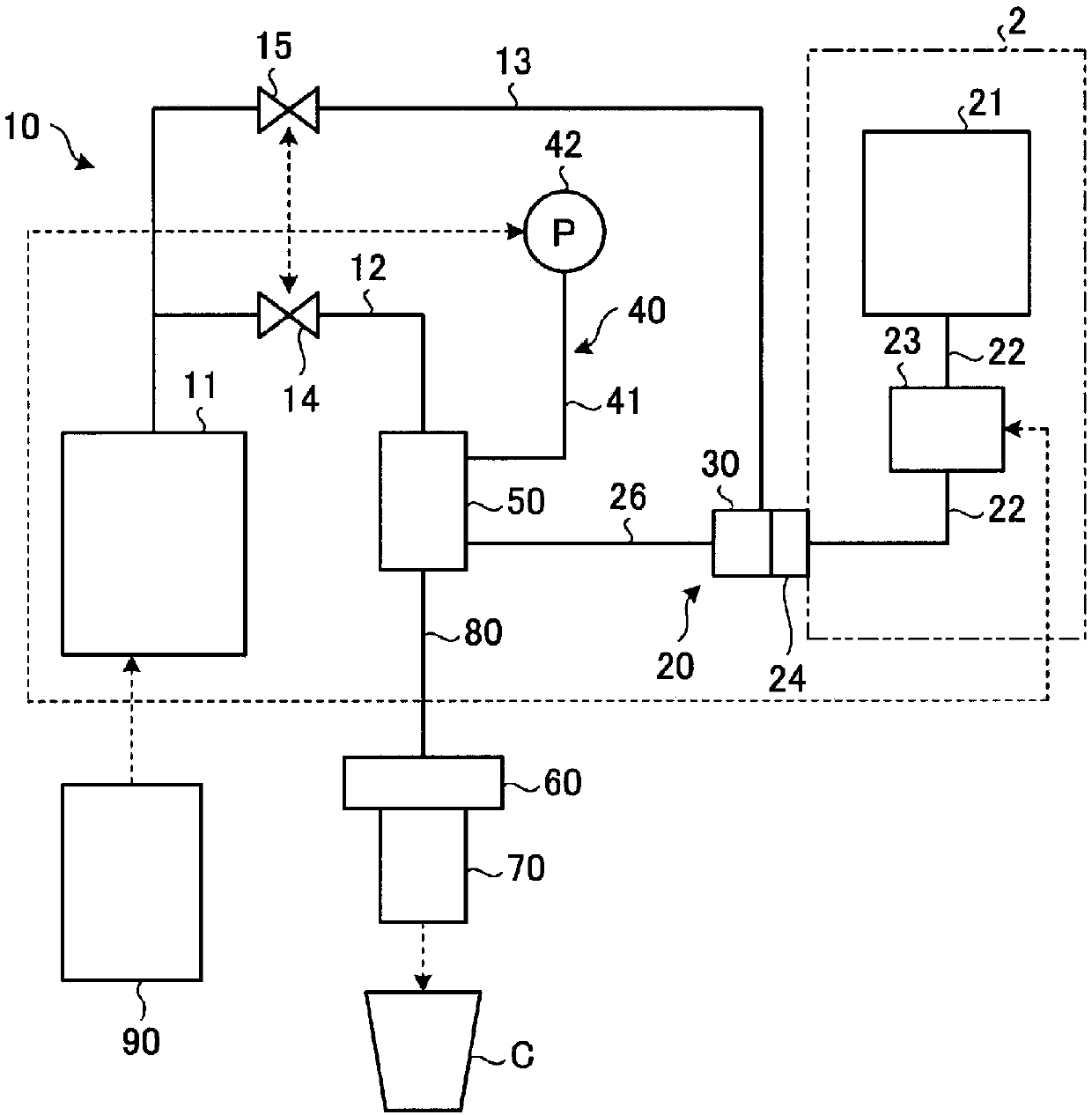 Method for dispensing milk-containing beverage and beverage dispenser using same