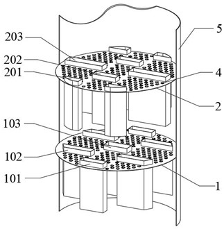 Parallel suspension multi-downcomer tower plate