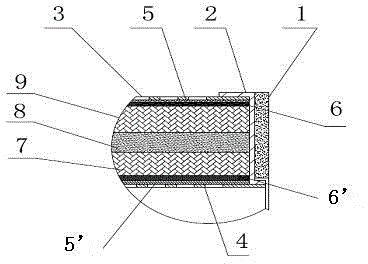 Composite metal coalescent filter element