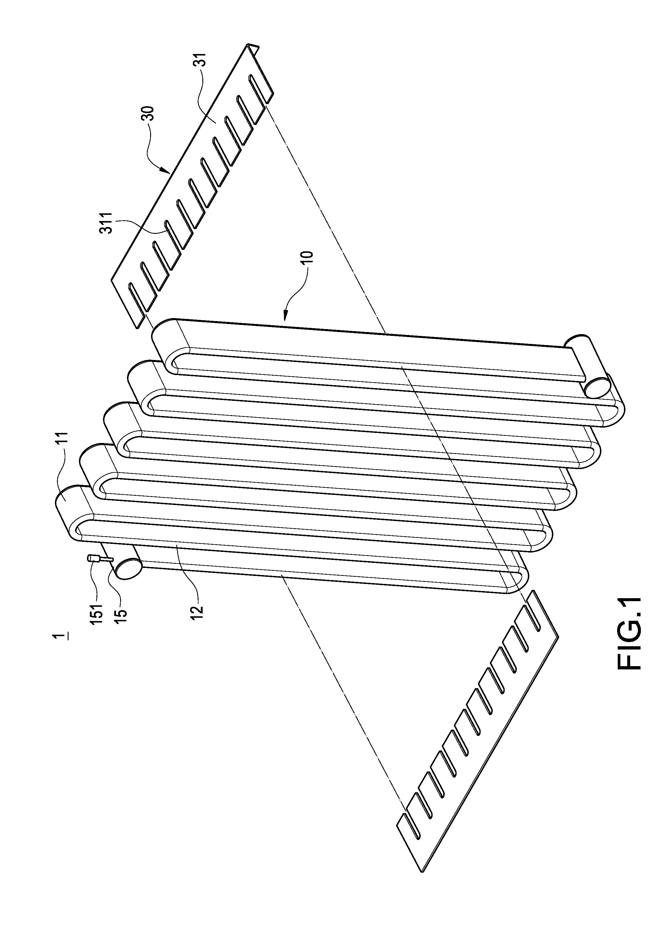 Multi-channel flat-tube serpentine heat exchanger and heat exchange apparatus