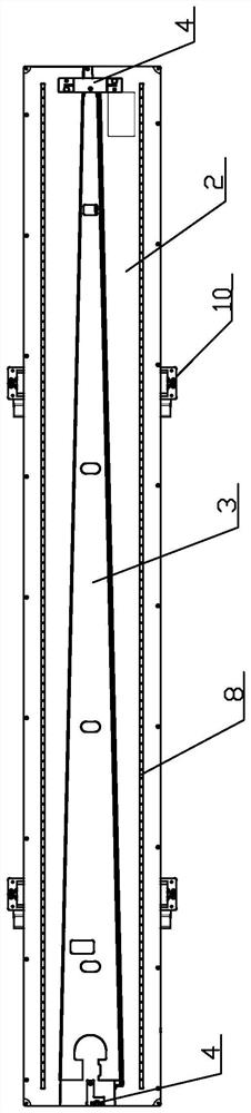 C-shaped closed angle beam forming tool and demolding method