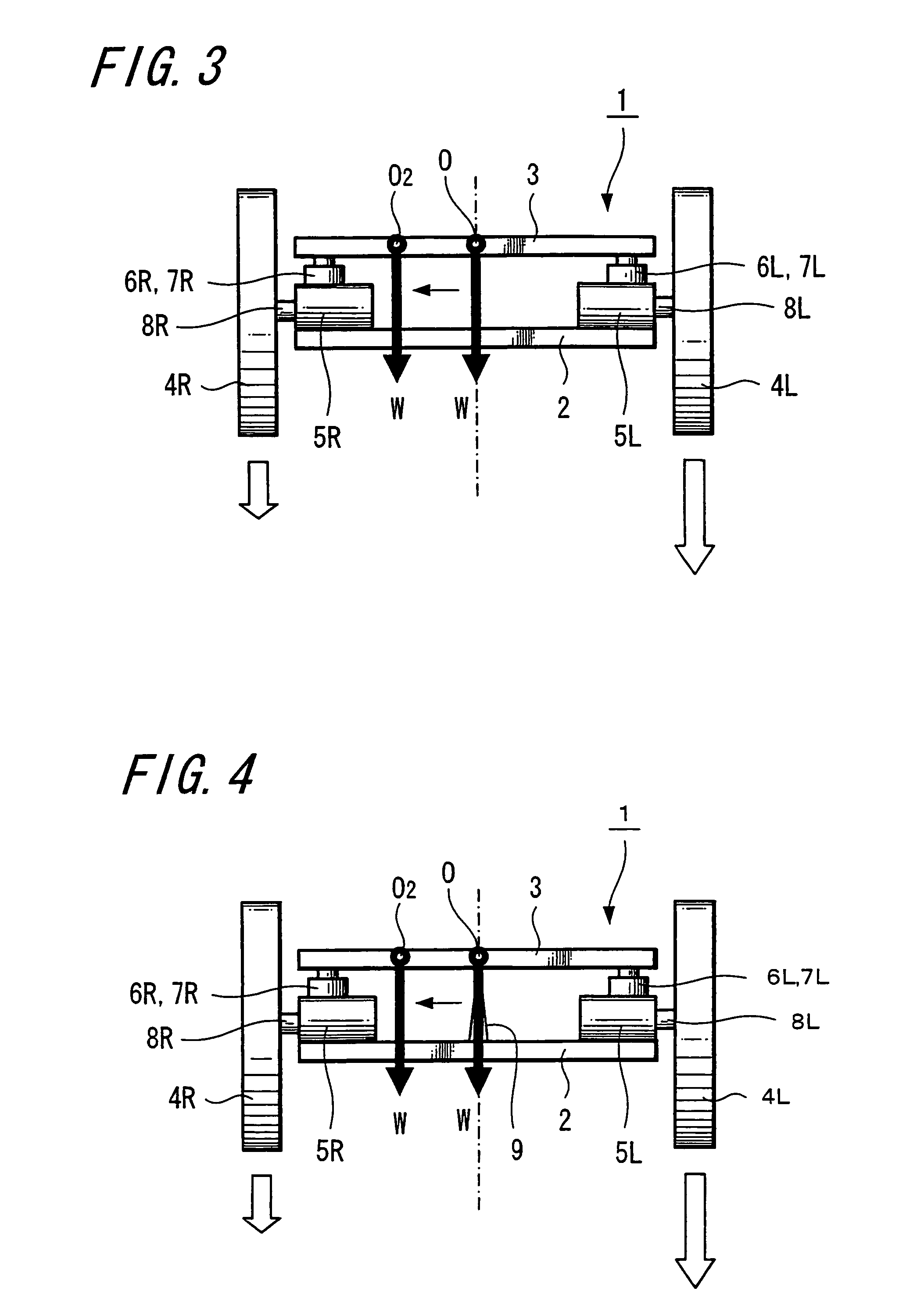 Vehicle steerable by movement of center of gravity