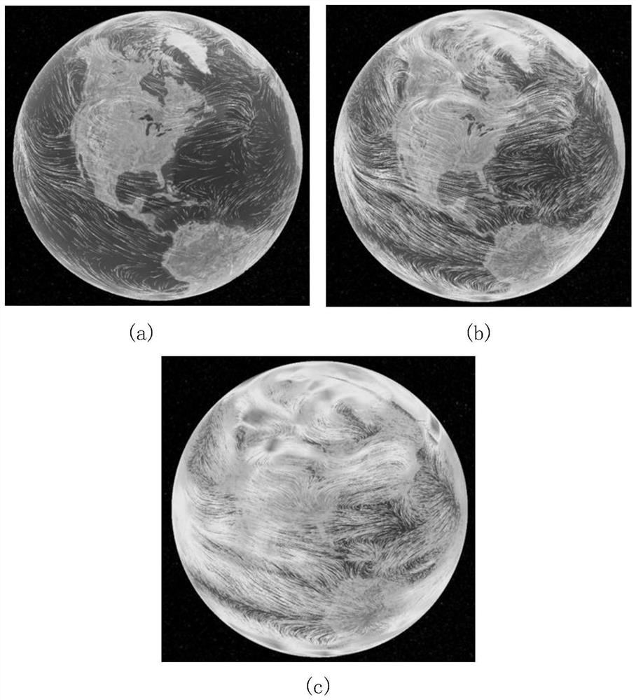 Near space atmospheric wind field real-time adaptive visualization method based on Web