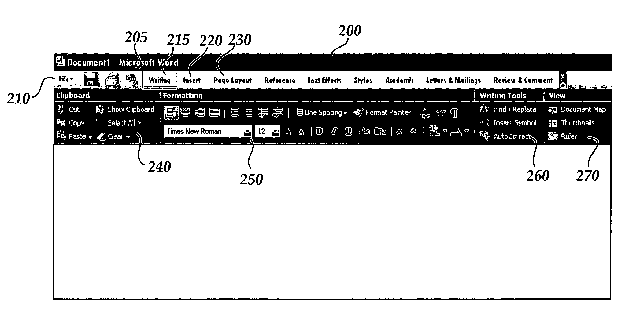 User interface for displaying selectable software functionality controls that are relevant to a selected object