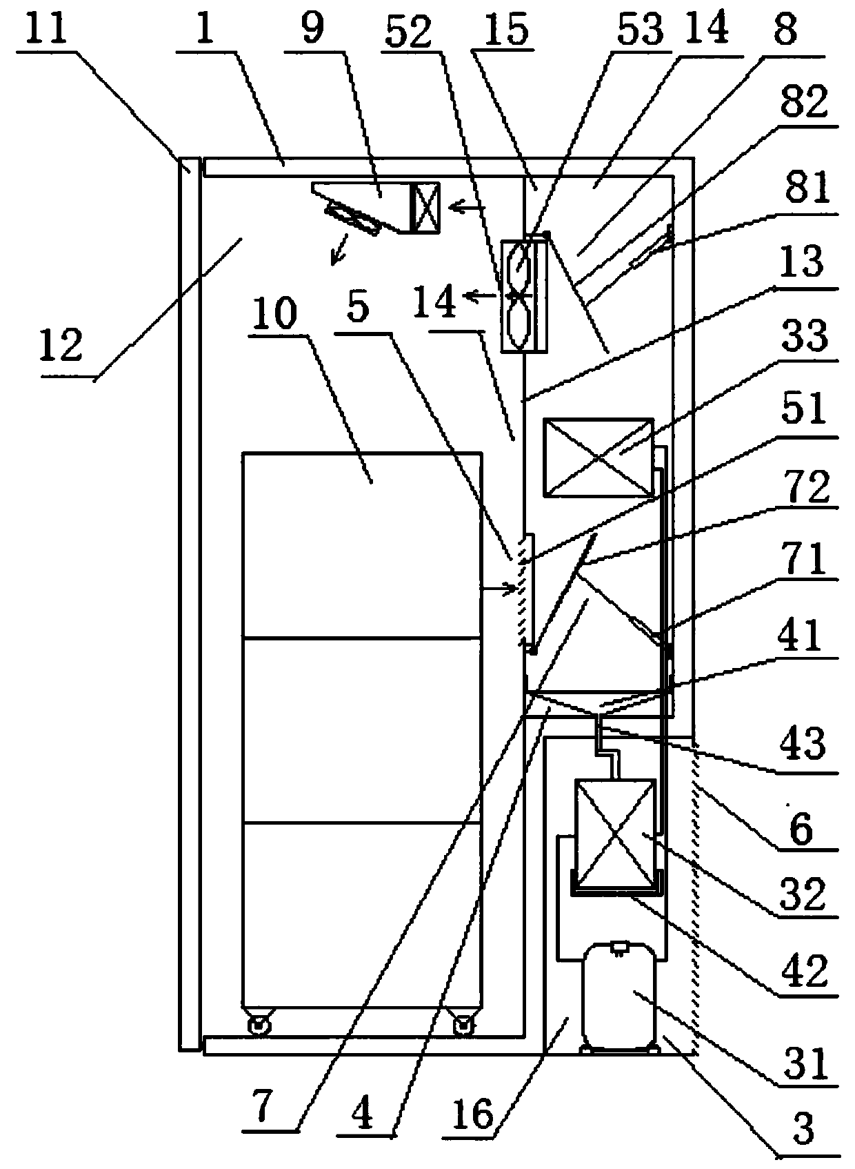 Low-temperature disinfection cabinet and disinfection method