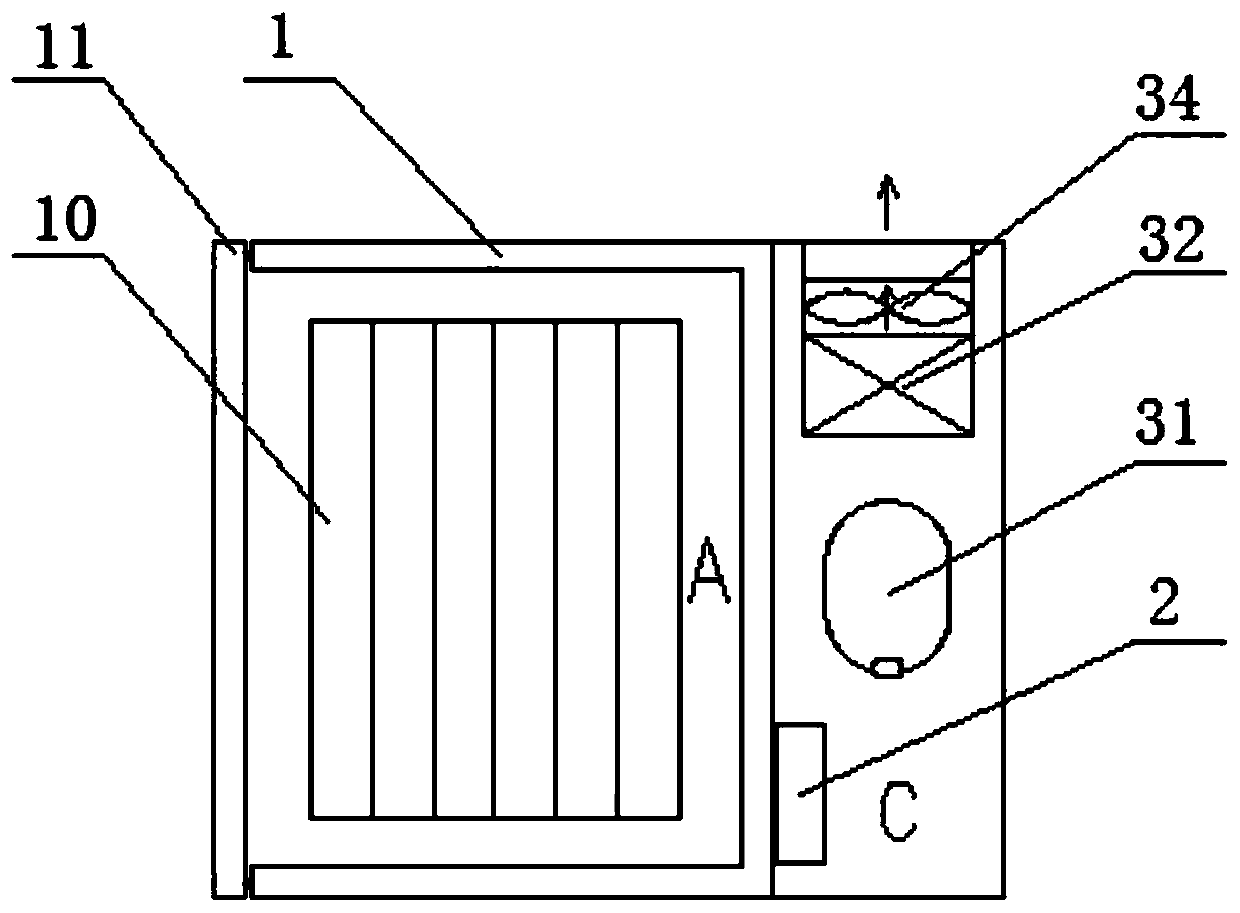 Low-temperature disinfection cabinet and disinfection method