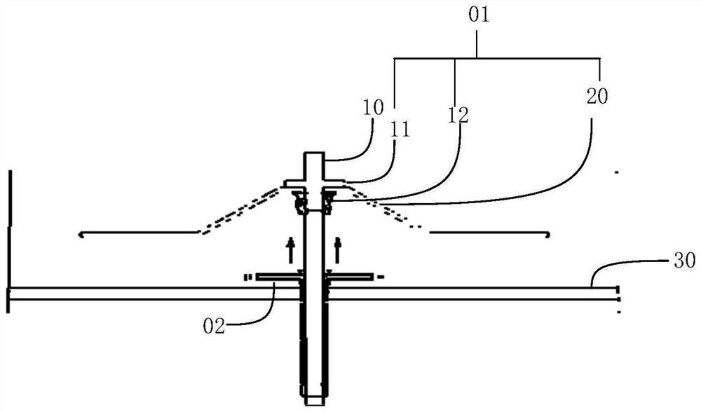 Flexible roof photovoltaic module fixing device