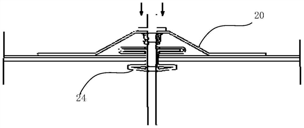 Flexible roof photovoltaic module fixing device